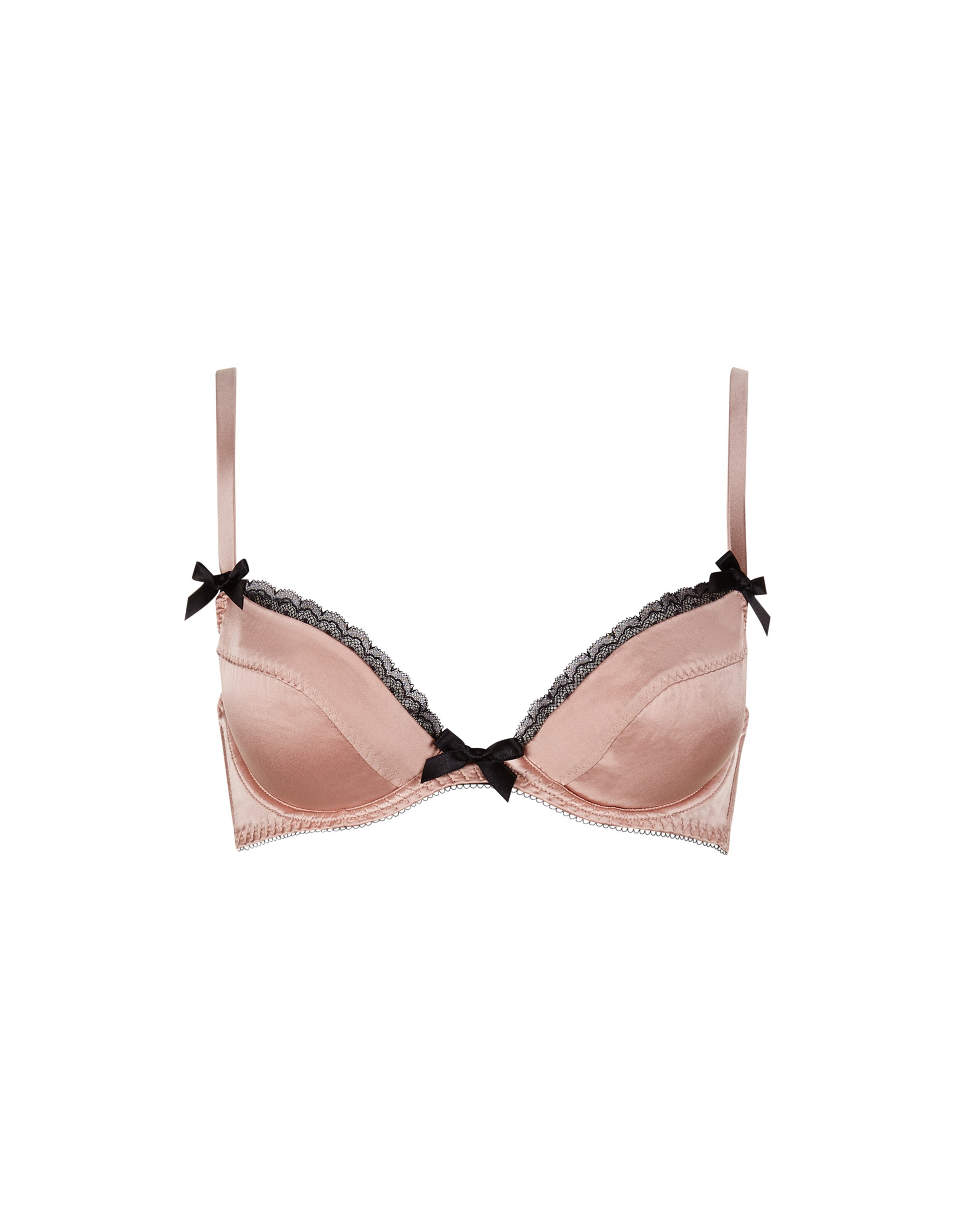 Felinda Padded Plunge Underwired Bra in Neutral | Agent Provocateur Outlet