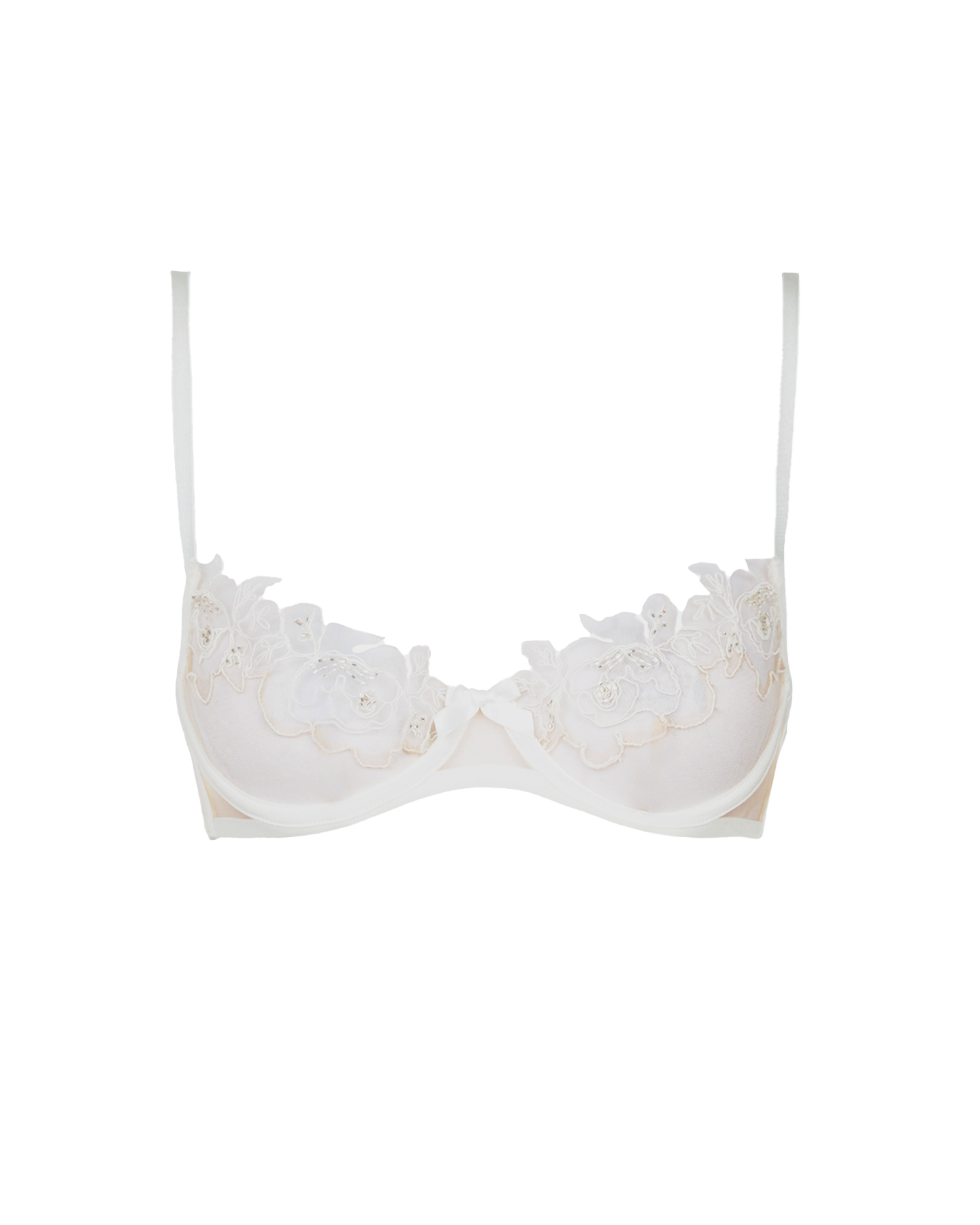 Lindie Demi Cup Plunge Underwired Bra in Sand | Agent Provocateur