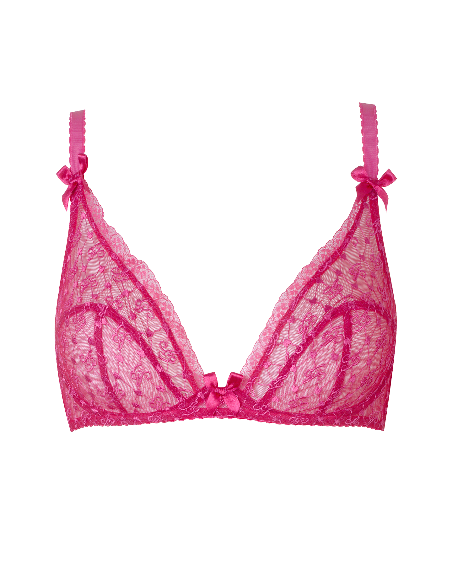 Dorotia High Apex Bra in Pink | By Agent Provocateur All Lingerie