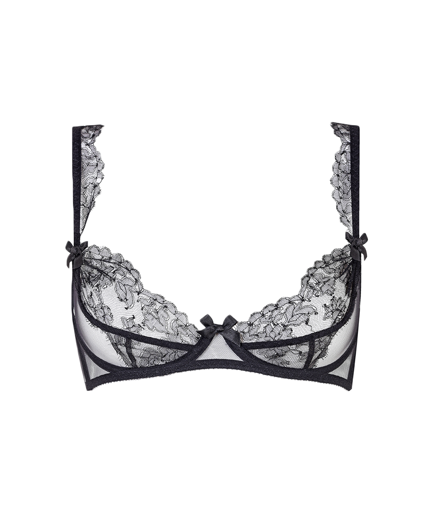 Willa Plunge Non Padded Bra in Black | By Agent Provocateur patest