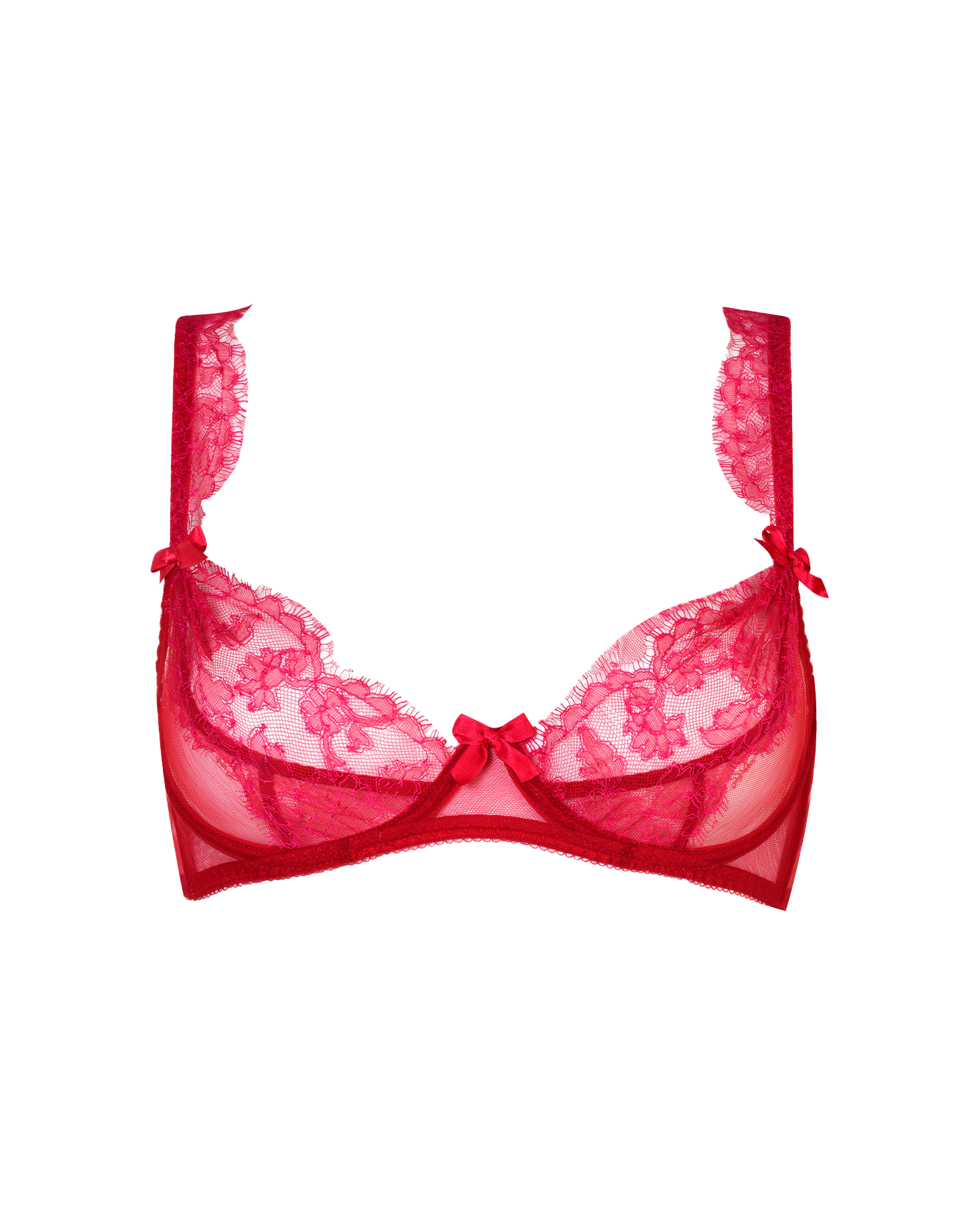 Willa Plunge Non Padded Bra in Red | By Agent Provocateur Outlet