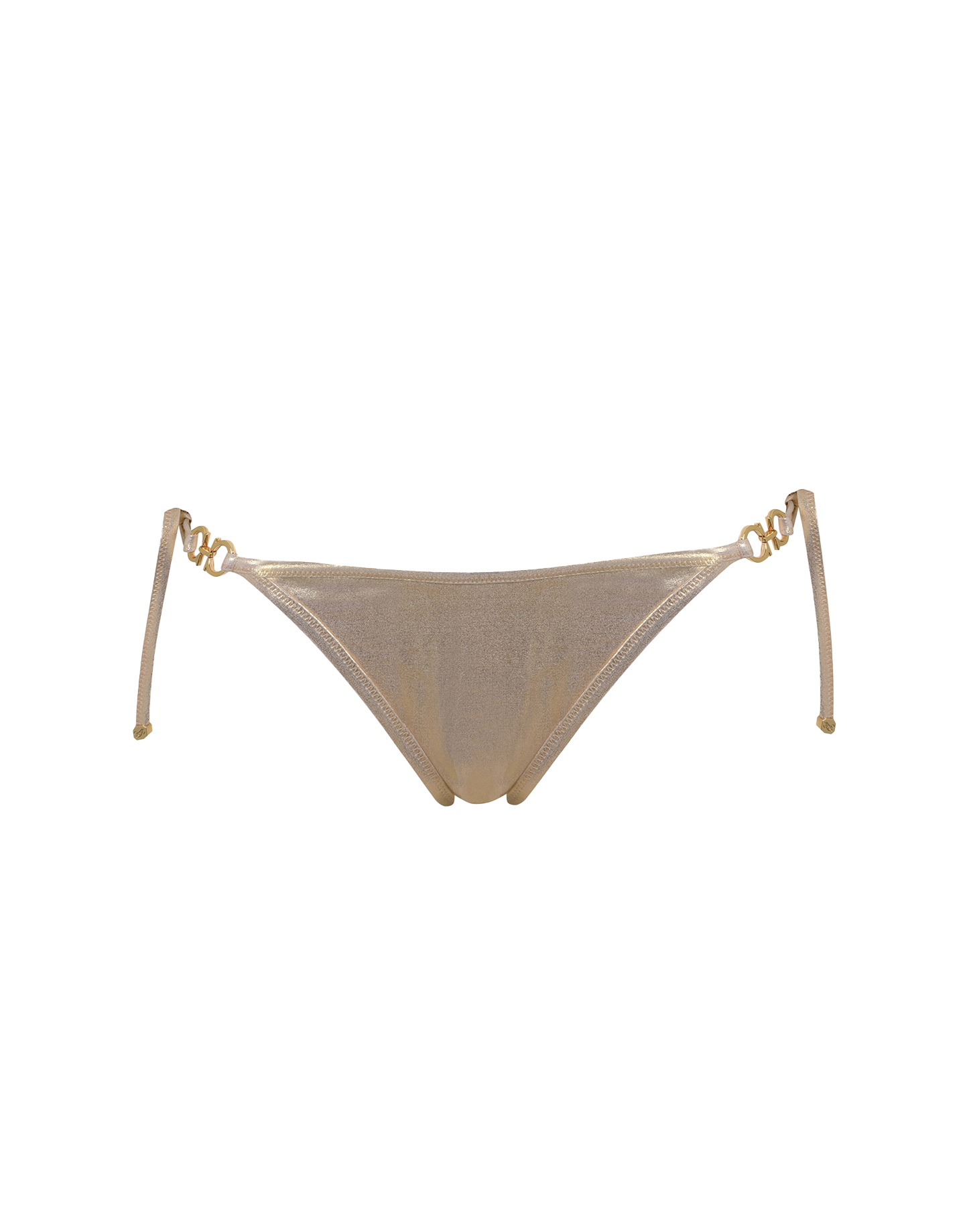 Brontie Bikini Bottom in Gold | By Agent Provocateur All Swimwear