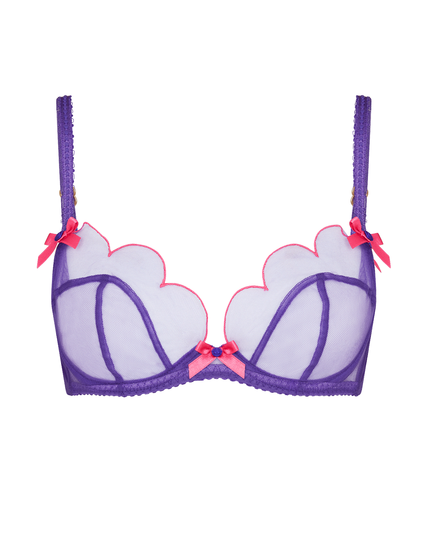 Lorna Plunge Underwired Bra in Purple/Pink | By Agent Provocateur New In