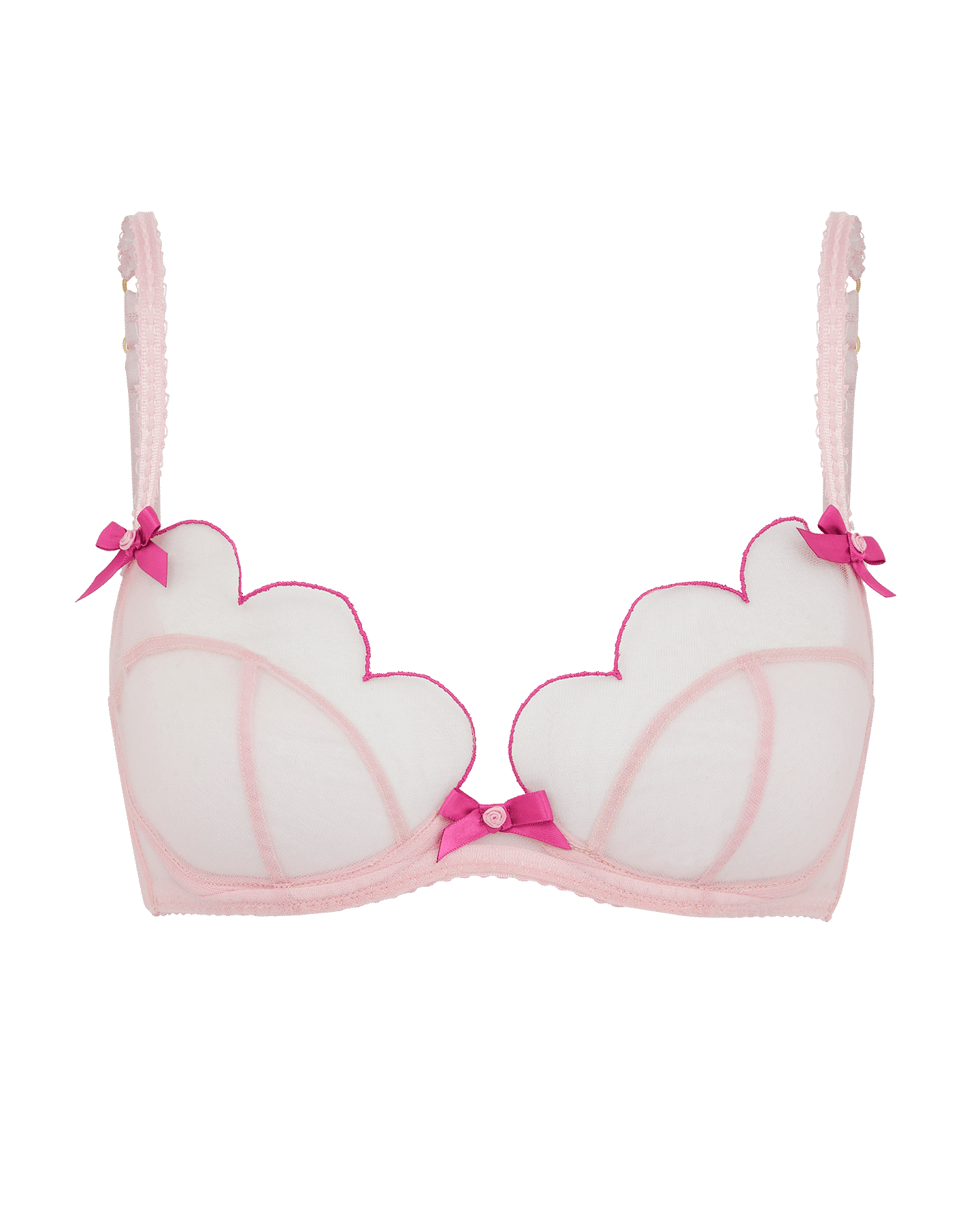 Agent Provocateur, Lorna Bow-embellished Embroidered Tulle Underwired  Soft-cup Bra, Pink, 32A,34A,32B,34B,36B,32C,34C,36C,38C,32D,34D,36D,38D,32DD,34DD,36DD,38DD,32E, 34E,36E,38E,32F,34F,36F