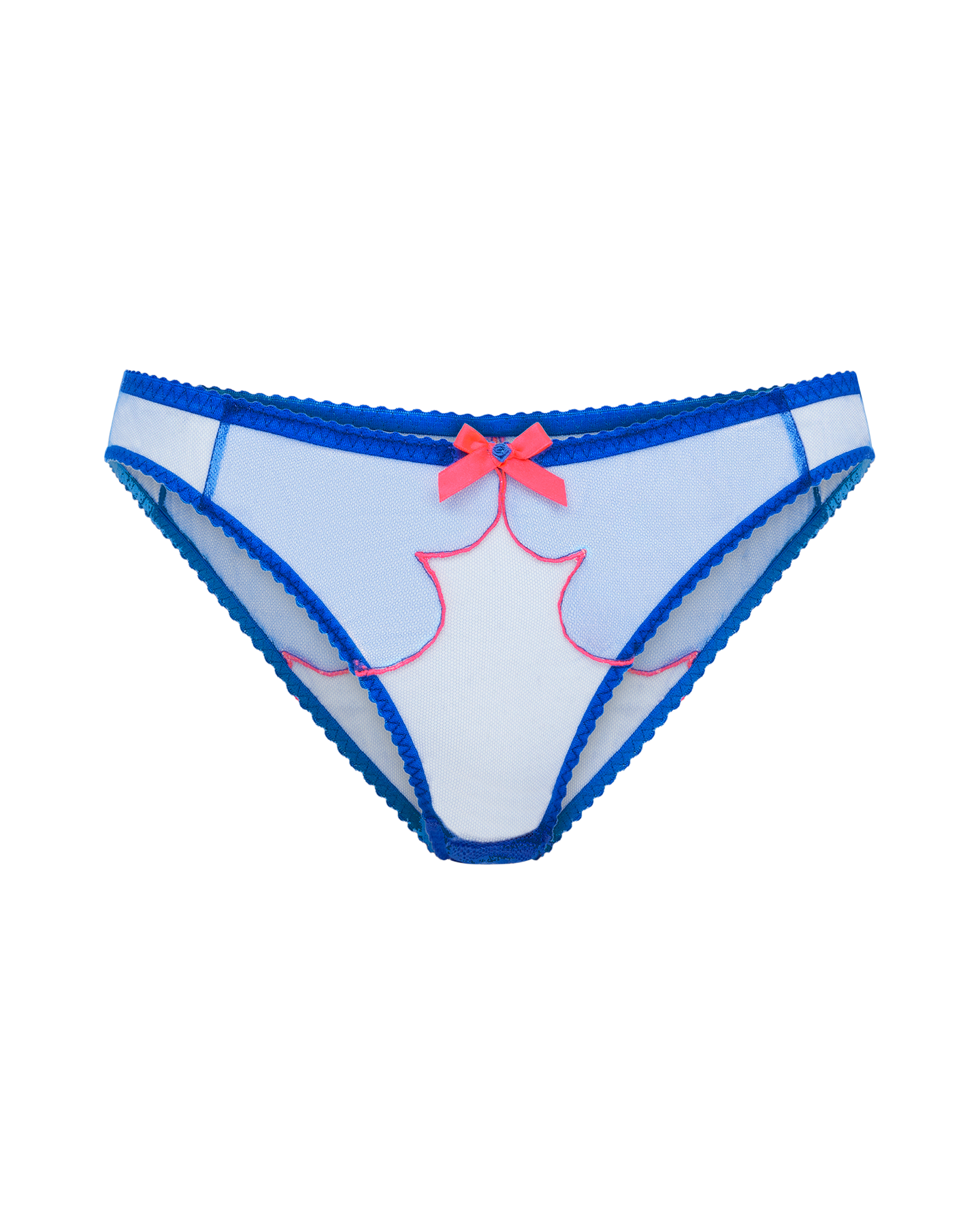 Lorna Full Brief in Blue/Neon Pink | By Agent Provocateur