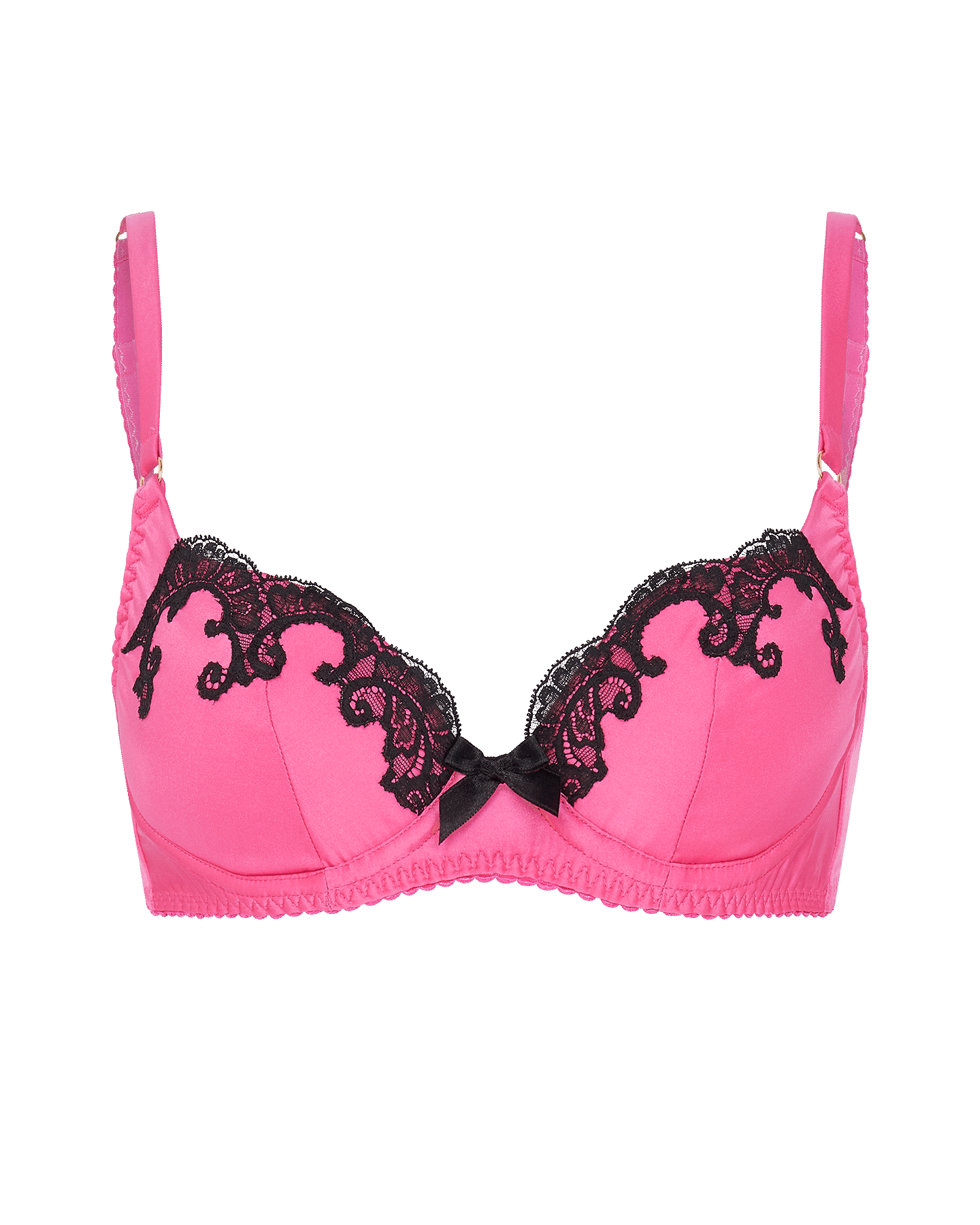 Molly Plunge Underwired Bra in Candy Pink/Black | By Agent Provocateur