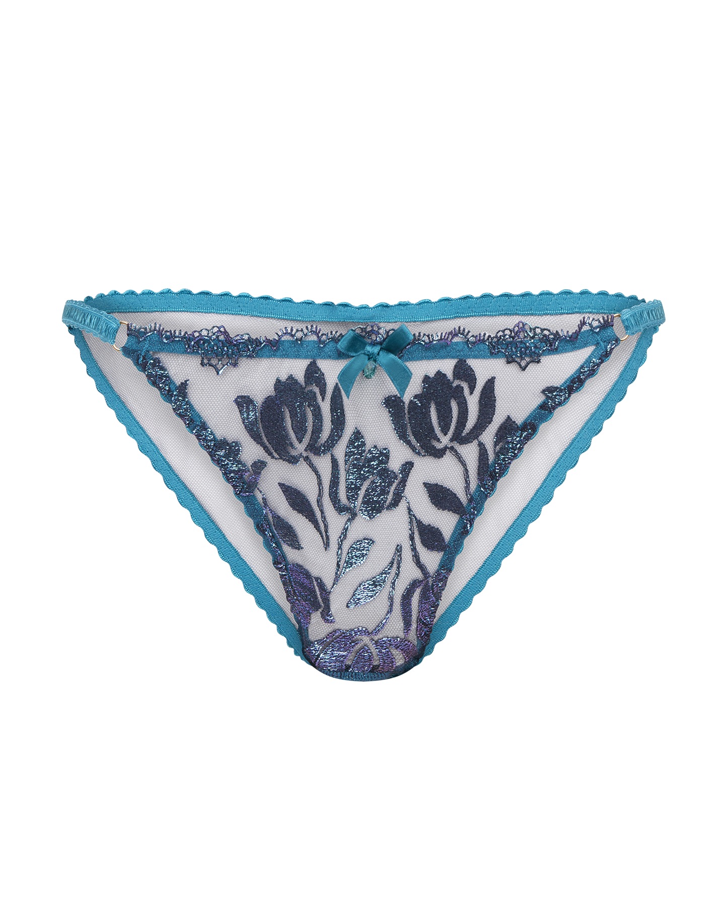 Sparkle Full Brief in Teal/Navy