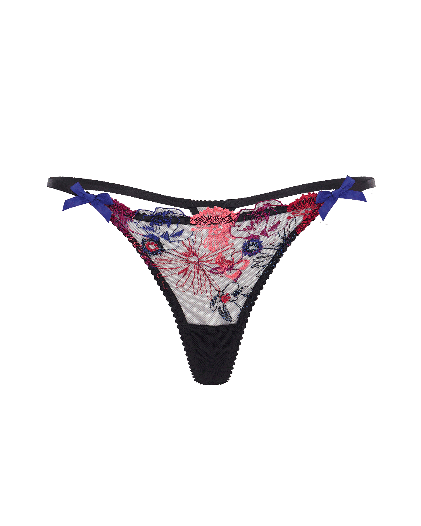 Zuri Thong in Blue/Pink/Black | By Agent Provocateur