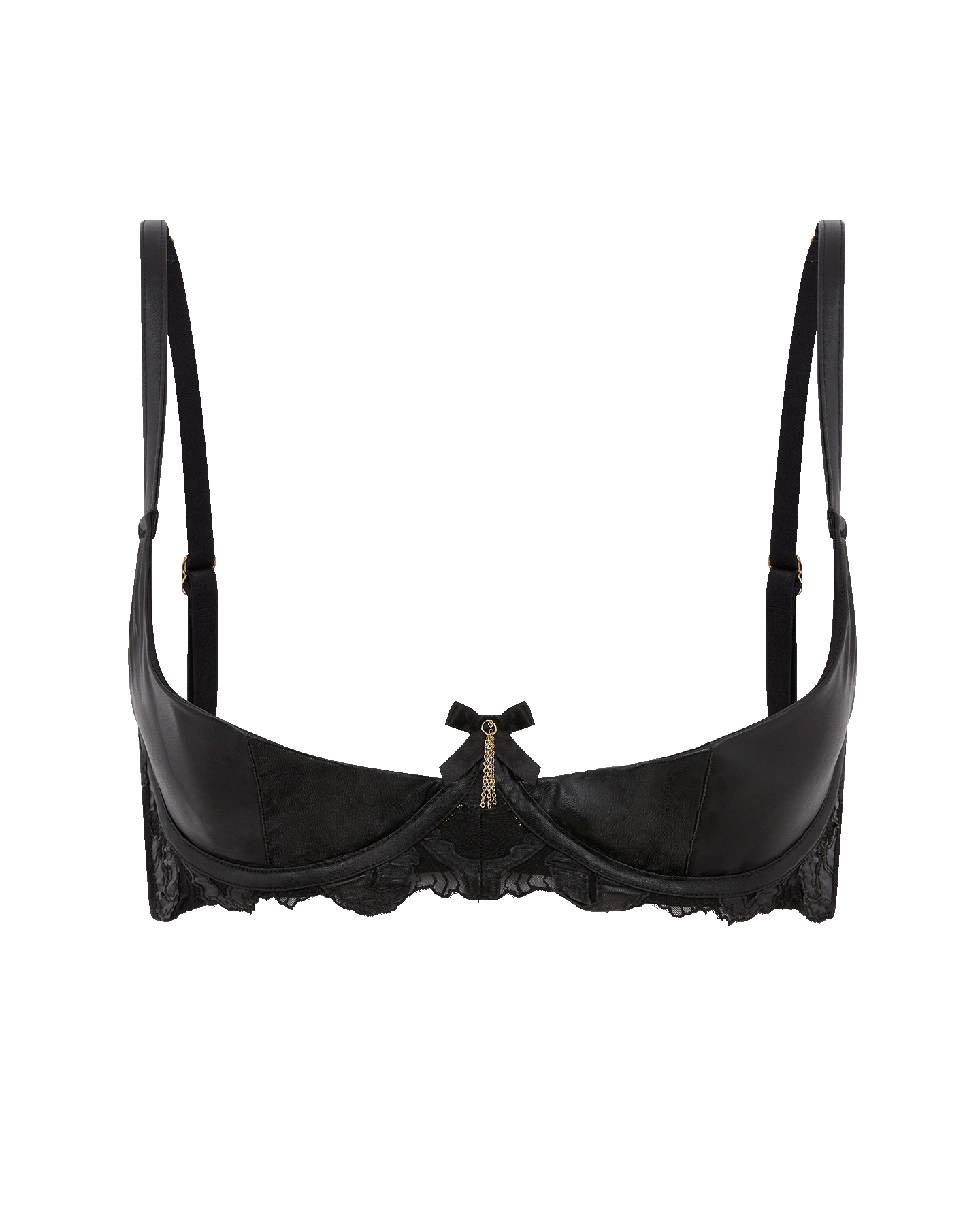 Demi cup padded black zara net bra and panty set - La Amara