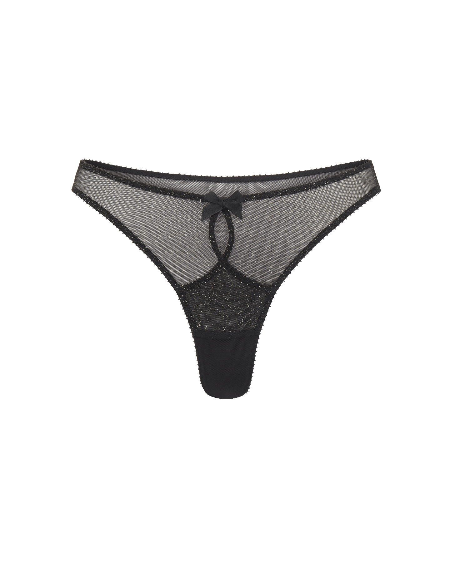 Shimmer Thong in Black | By Agent Provocateur