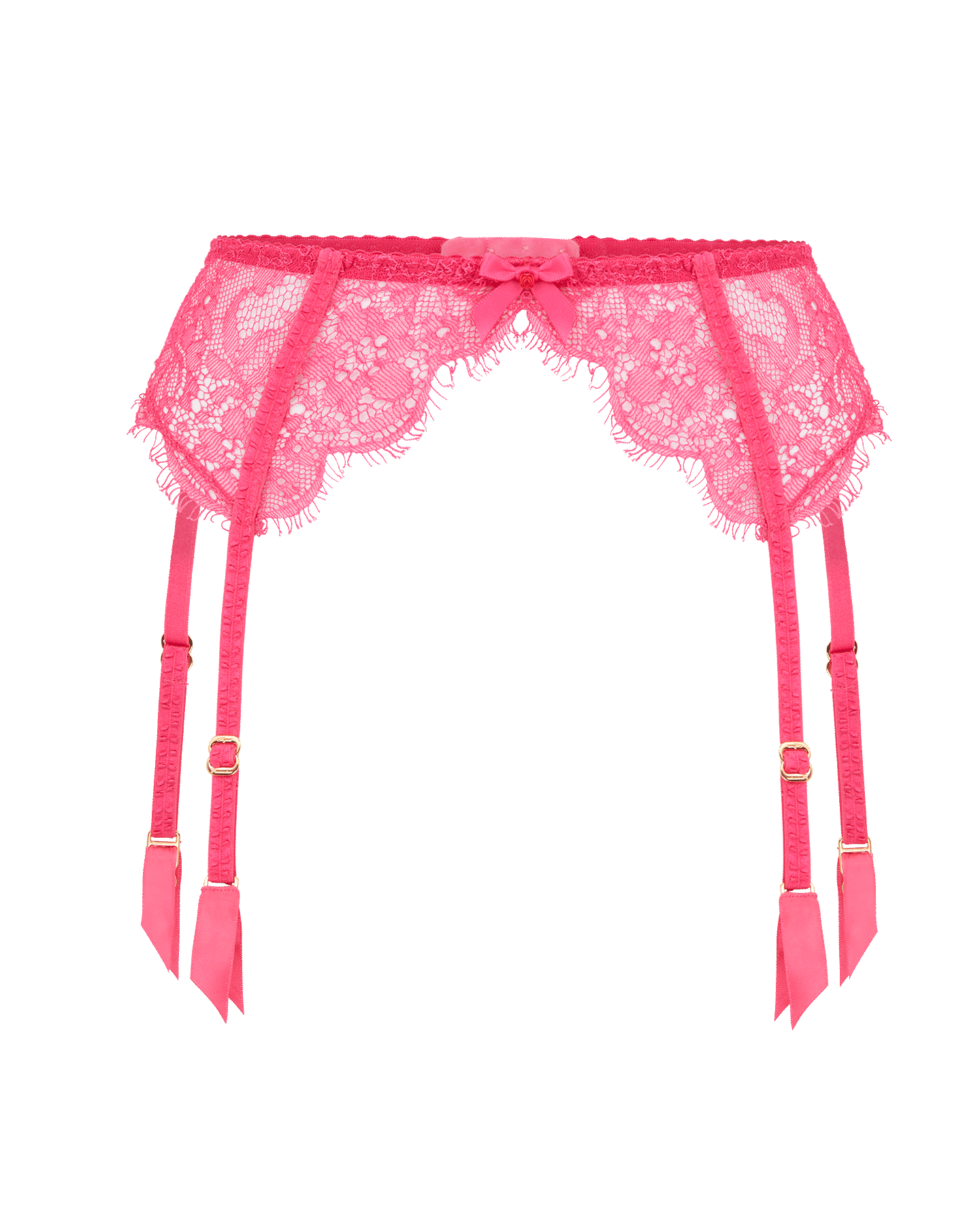 Lorna Lace Suspender in Fuchsia | By Agent Provocateur