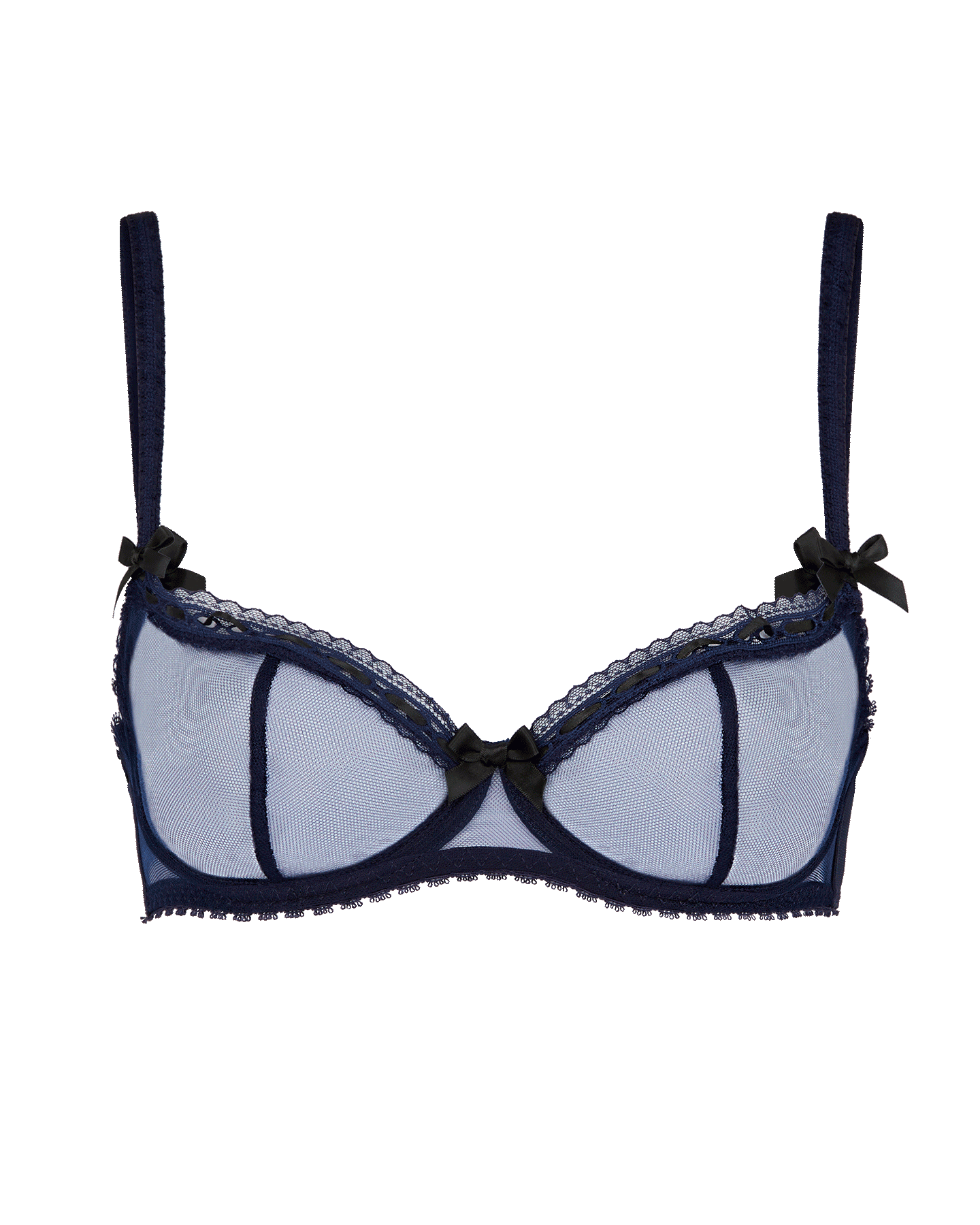 Aayomet Womens Bras Womens Balconette Bra With Padded Straps,  Collection,Dark Blue 42C