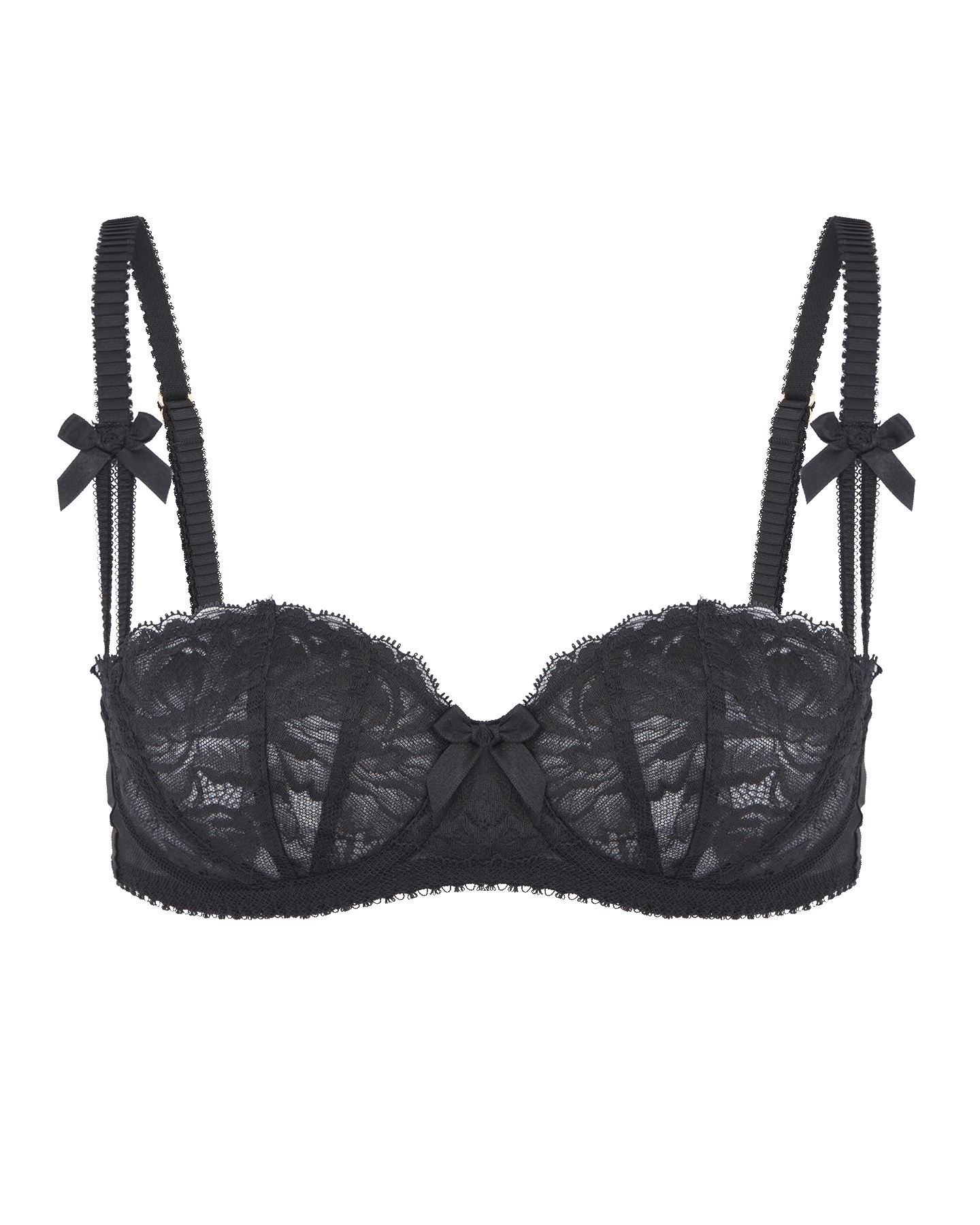 Lacy Balconette Underwired Bra in Black | By Agent Provocateur Outlet