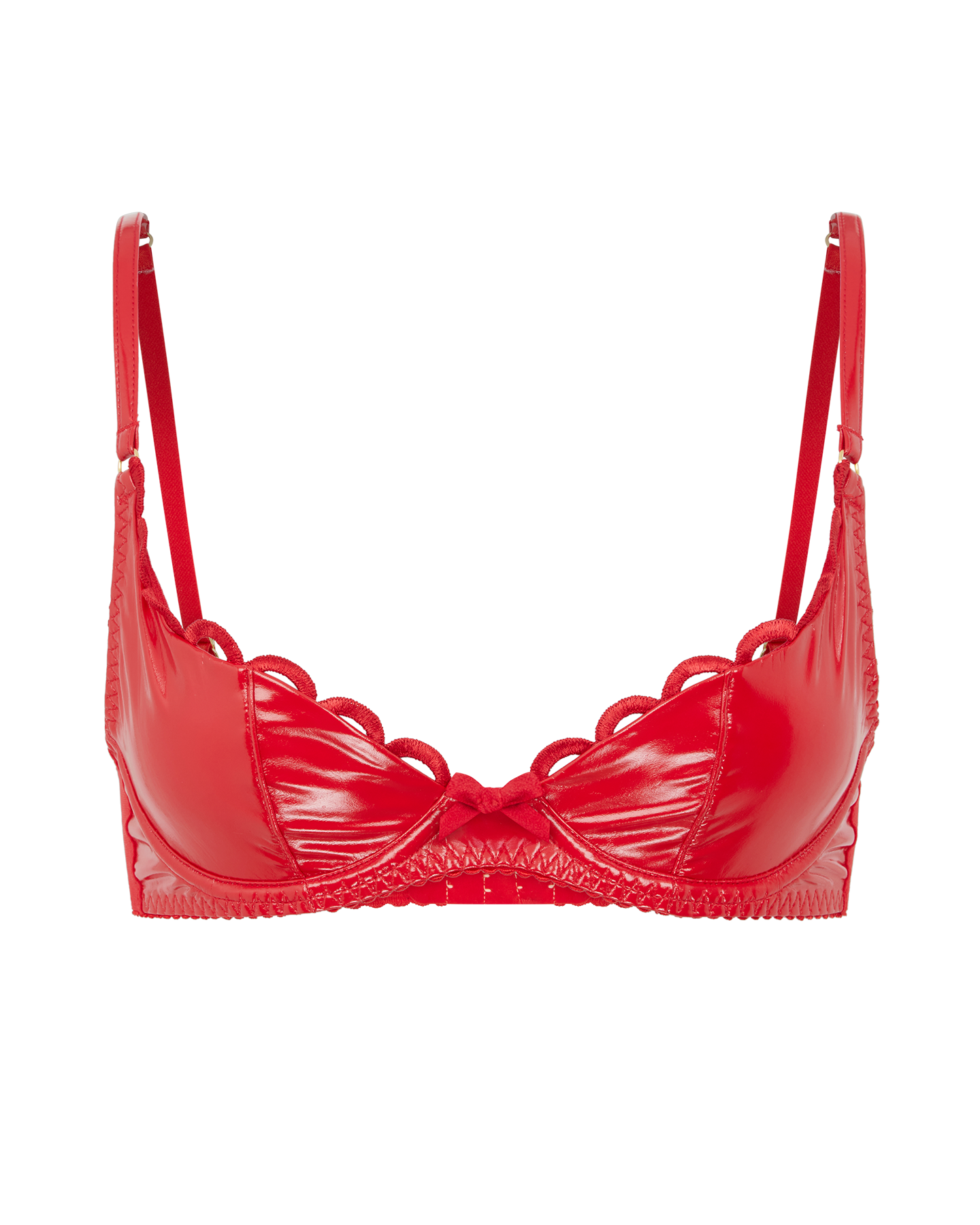 Zarya Demi Cup Underwired Bra in Red | By Agent Provocateur