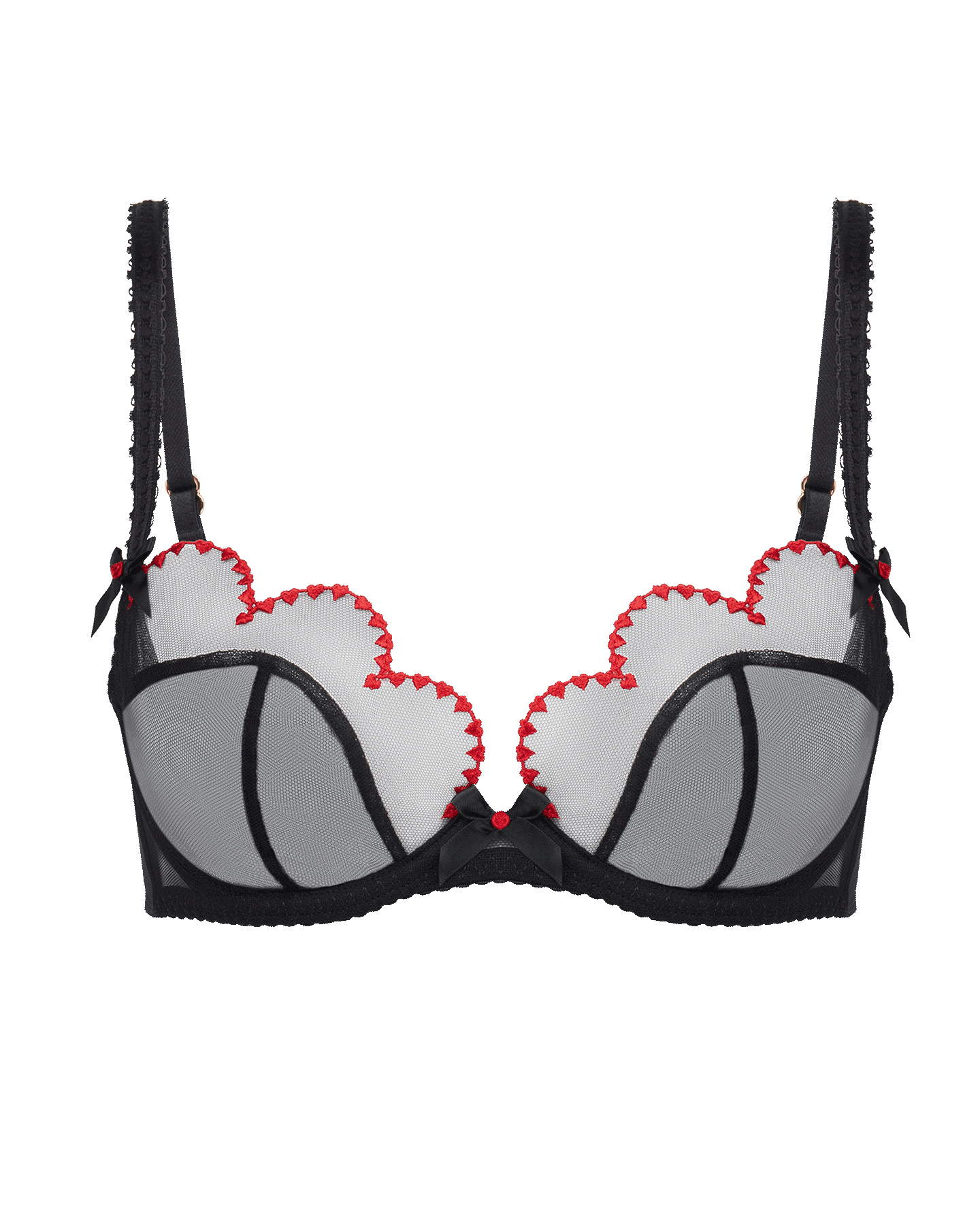 Lorna Heart Plunge Underwired Bra | By Agent Provocateur Outlet