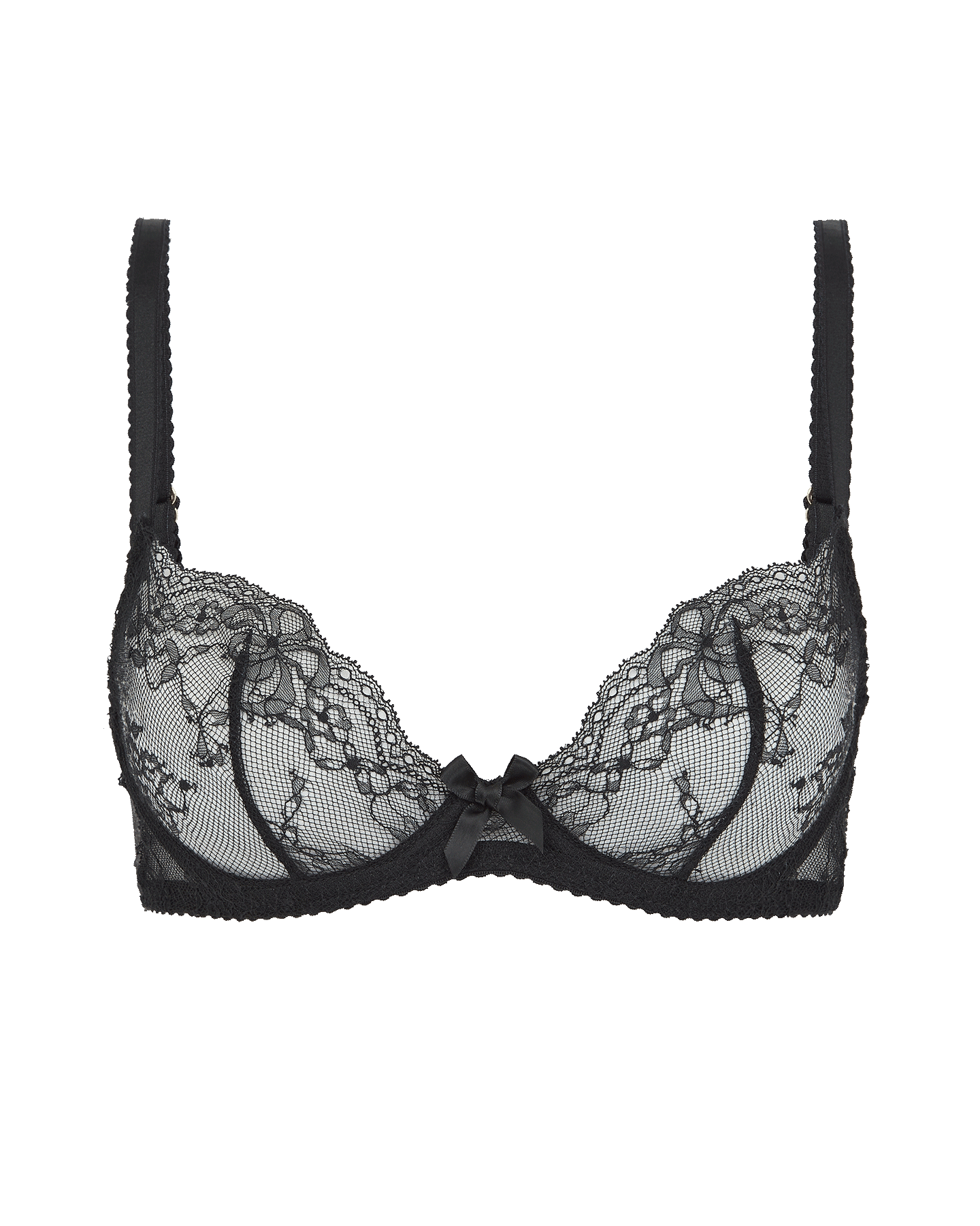 Isedora Plunge Underwired Bra in Black | By Agent Provocateur All Lingerie