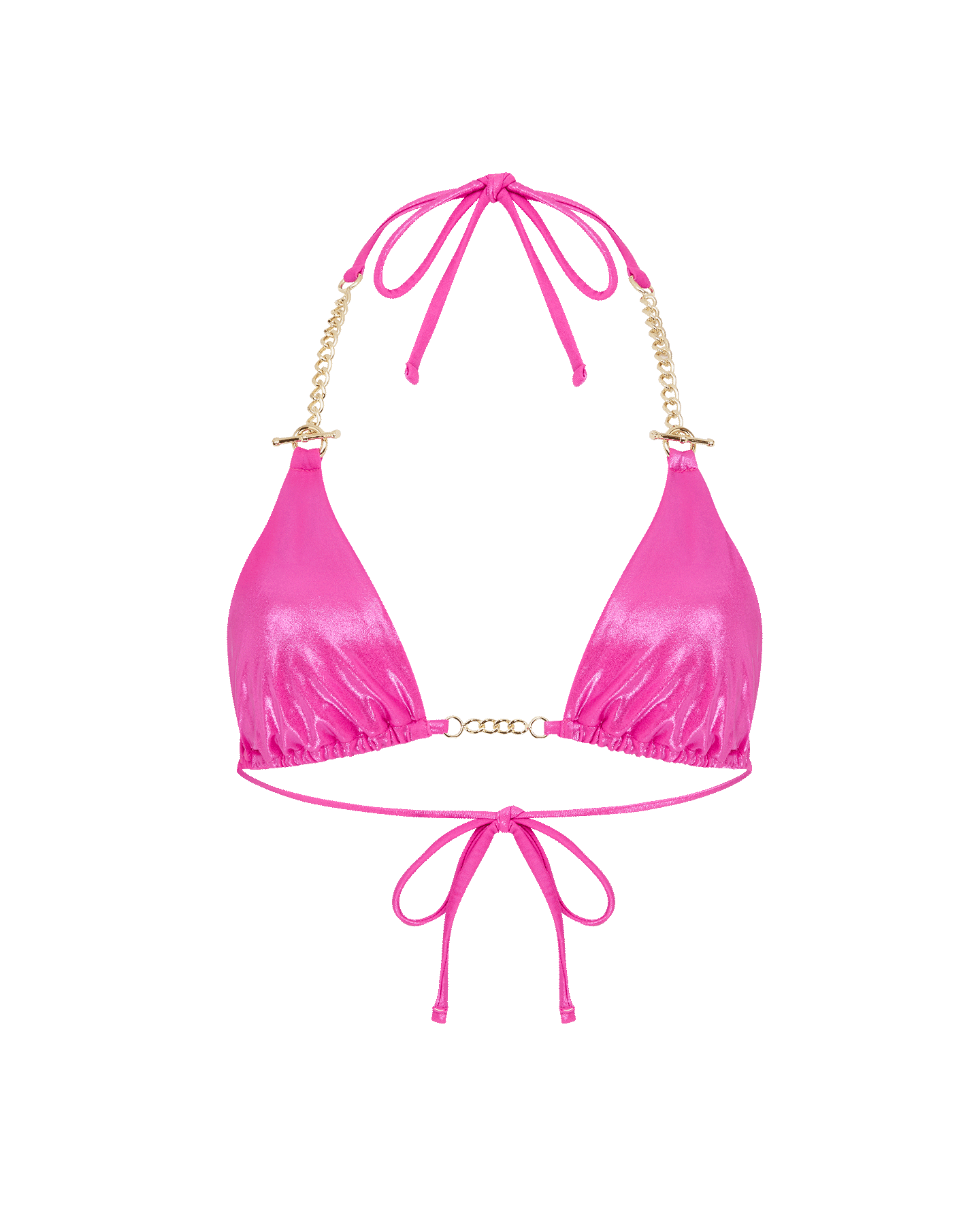 Antronella Bikini Top in Pink/Gold | By Agent Provocateur