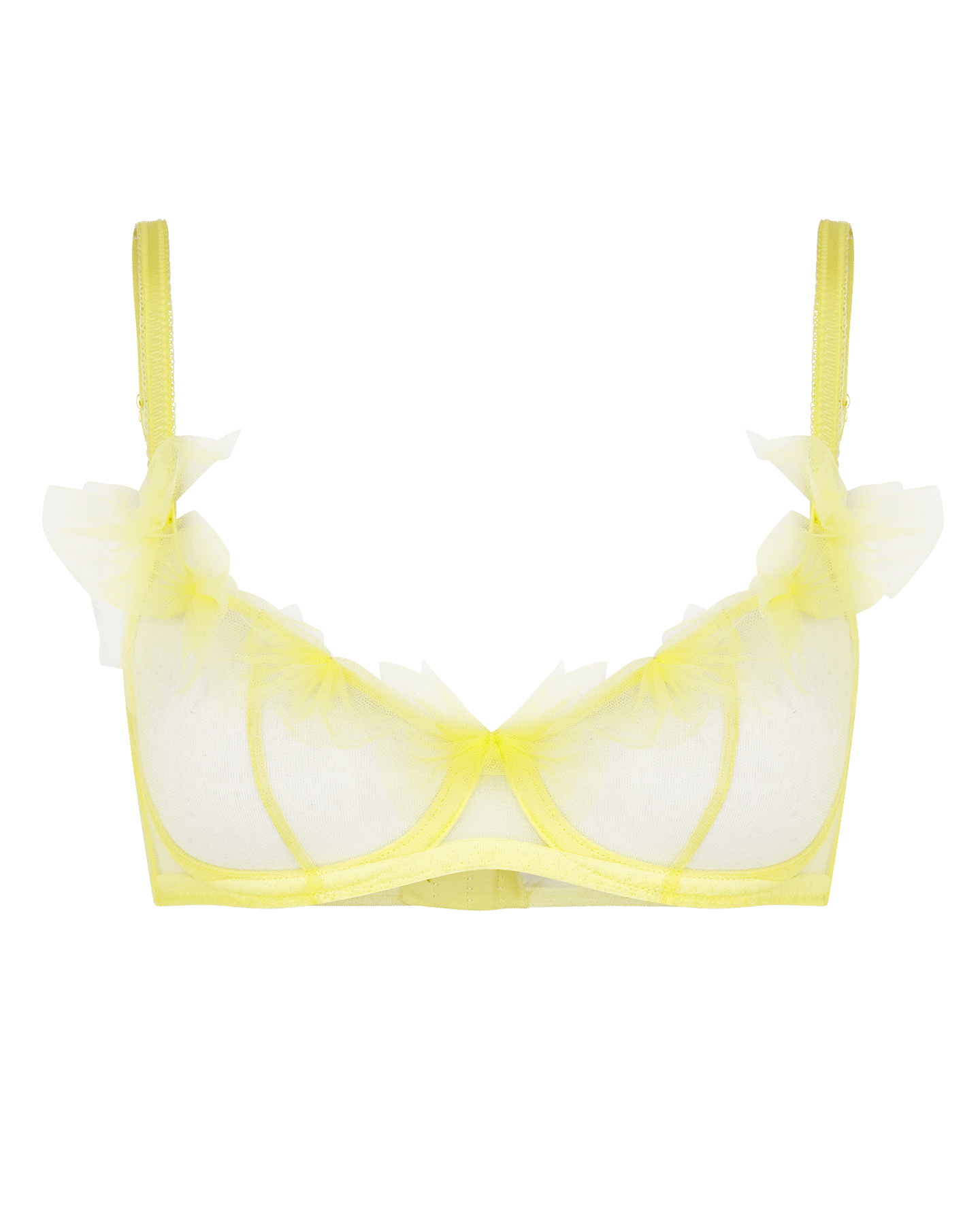 Fawn Plunge Underwired Bra in Yellow | By Agent Provocateur