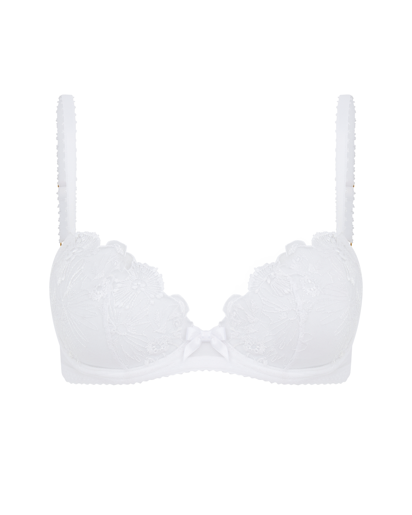 Guy de France 67005-6 White Lace Underwired Padded Bra 38D