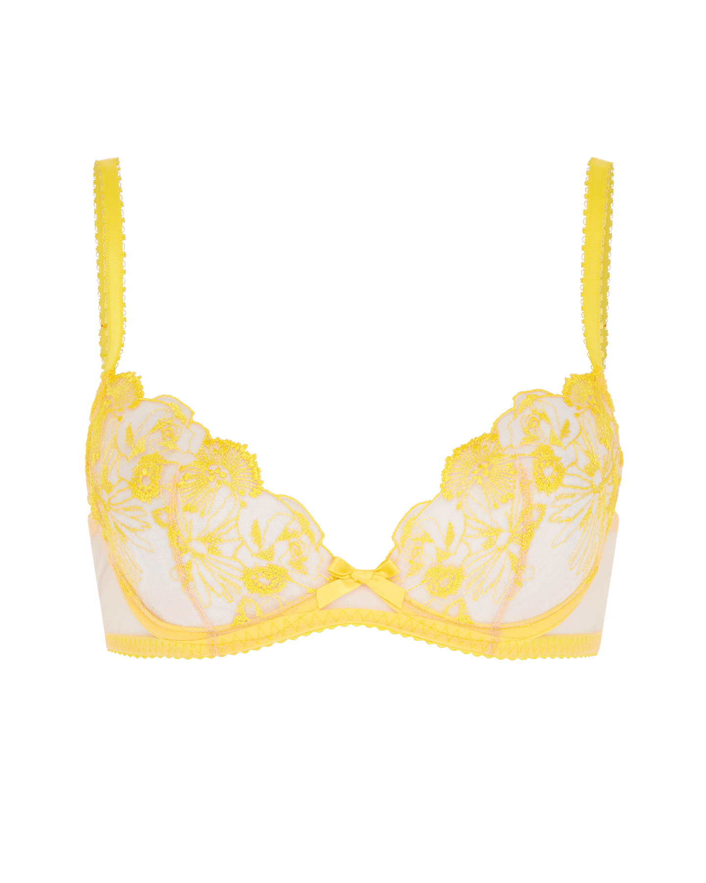 Jayce Plunge Underwired Bra in Yellow | By Agent Provocateur
