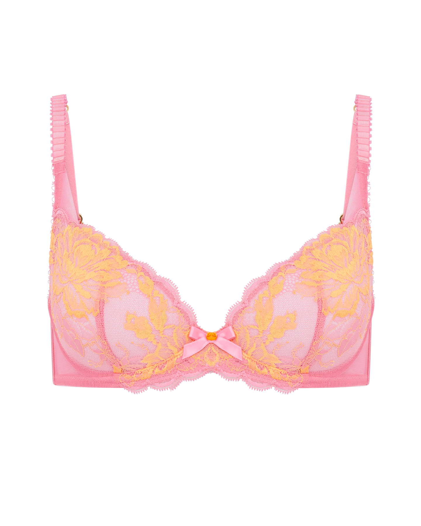 Paige Moulded Plunge Underwired Bra in Pink