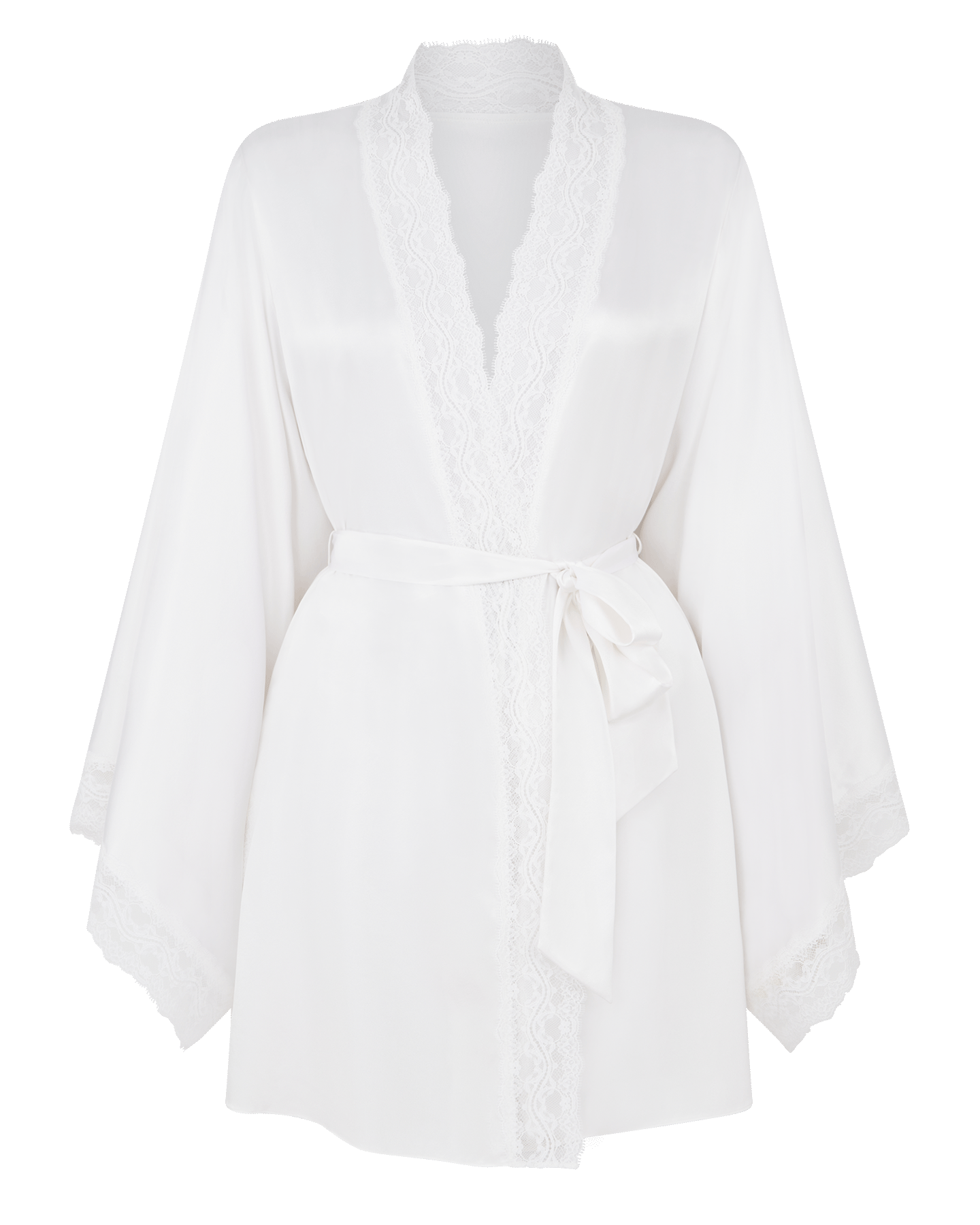 Mayya Short Kimono in White | By Agent Provocateur