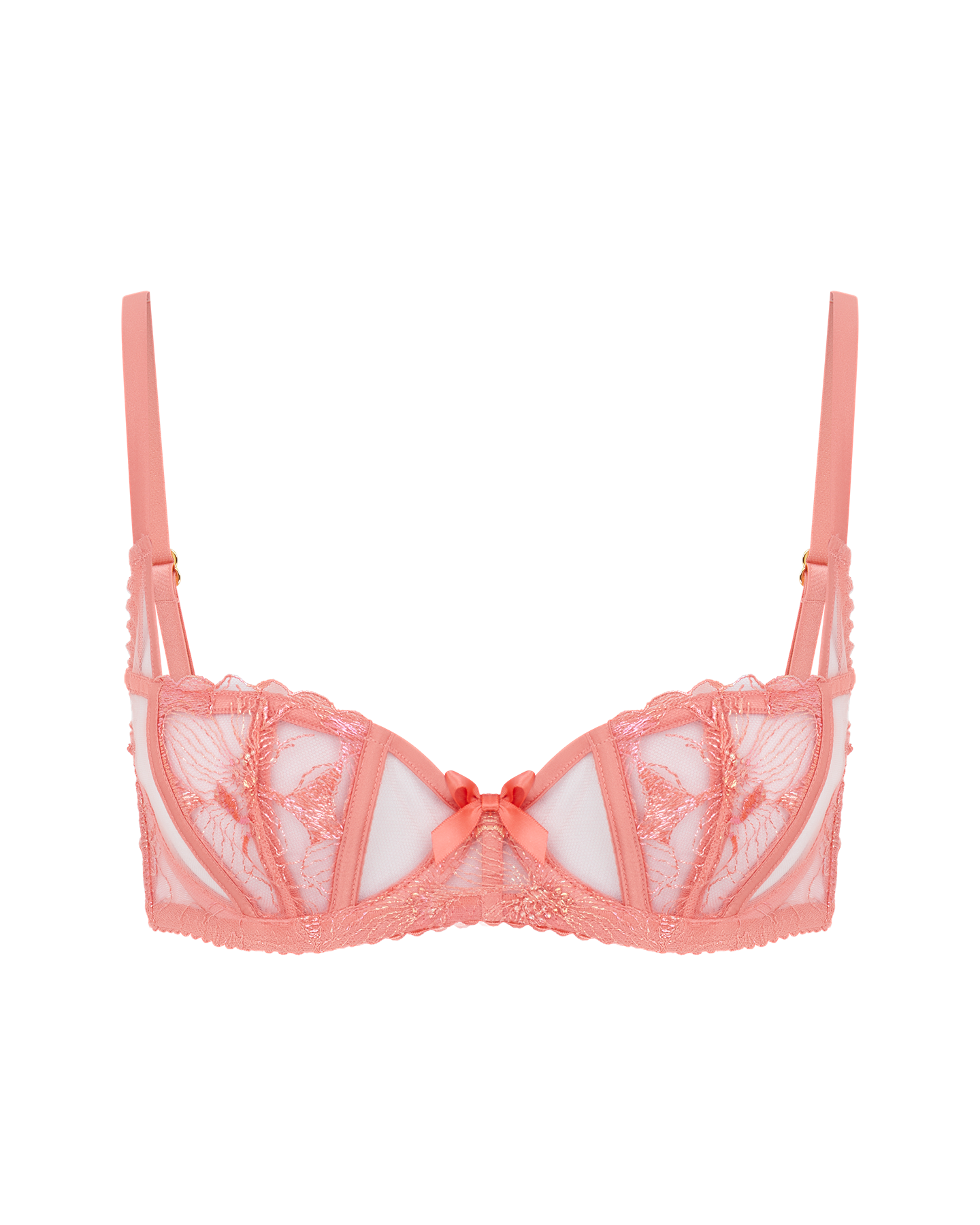 Sabinah Balconette Underwired Bra in Coral | By Agent Provocateur