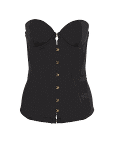 Curvy Kate Luxe Basque Corset Black 28F RRP £48 (Brand new with tags)!