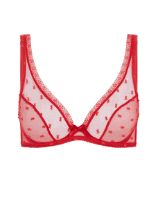 Agent Provocateur Talia High Neck Underwired Bra Red