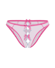 Jasmira Detachable Chain Thong Pink