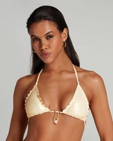Agent Provocateur Soiree 34D bra & briefs silver chains gold thorns  crystals NEW - Helia Beer Co