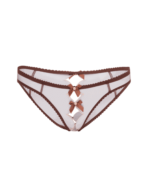 Open front transparent panties Underwear women
