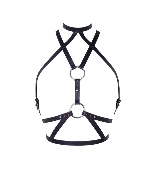 Black Faux Leather Body Harness, Accessories