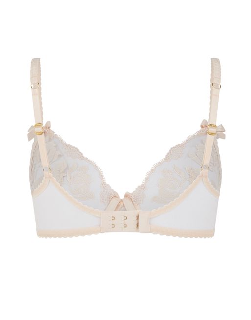 Agent Provocateur Sparkle Metallic Embroidered Tulle Underwired