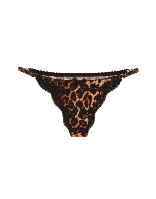 Molly Thong in Leopard  Agent Provocateur All Lingerie
