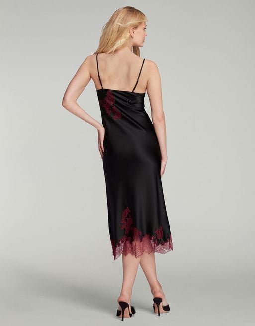 Emie Long Slip in Black  By Agent Provocateur New In