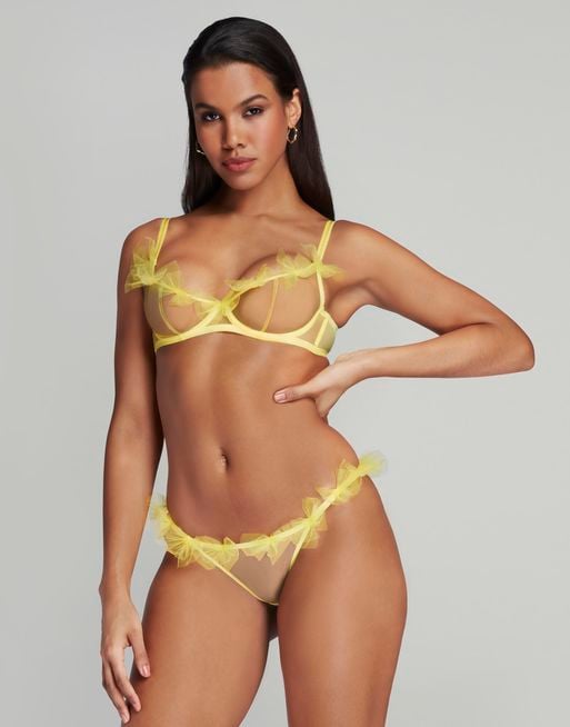 AGENT PROVOCATEUR Lucie Bra Yellow/Pink BNWT (RARE
