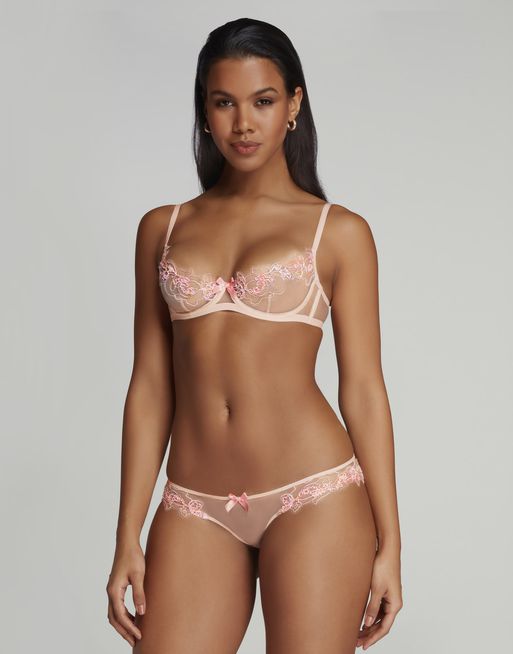 AGENT PROVOCATEUR Nude/Ivory Lindie Bra Size UK 36D BNWT