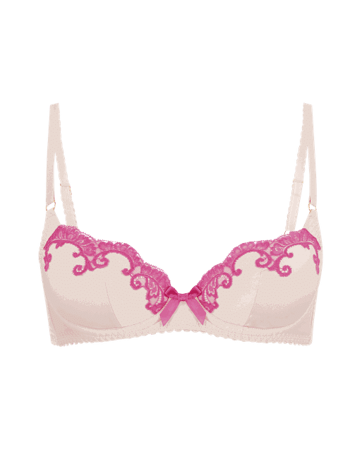 Buy Agent Provocateur Molly Plunge Lace-trimmed Silk-blend Satin