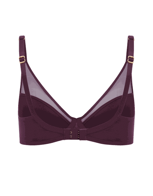 Lucky Padded Plunge Underwired Bra in Noisette