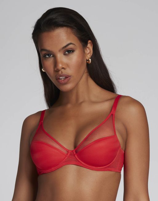 Lucky Full Cup Underwired Bra in Red