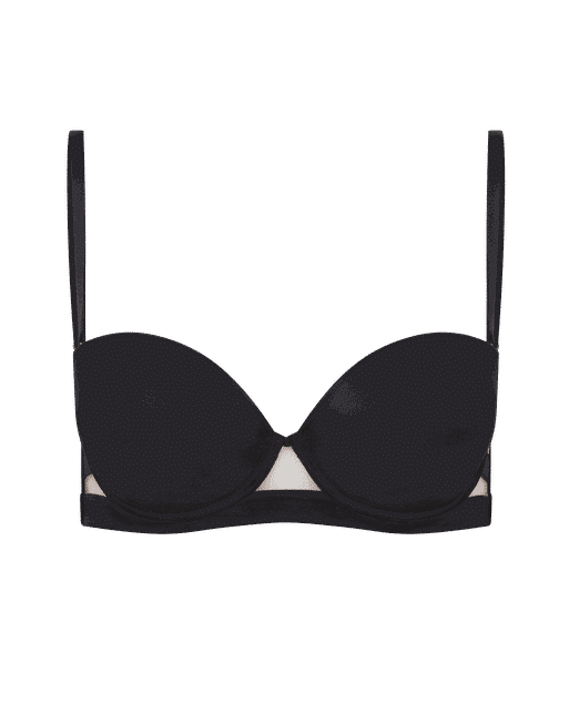 Victoria's Secret Black Lined Strapless Bra 36D