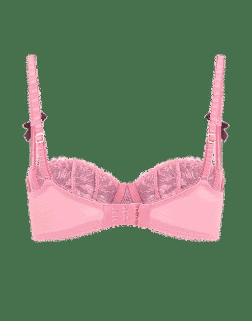 Victorias Secret Balconet Bright Pink Push-Up Bra 34D Womens Ladies Under 