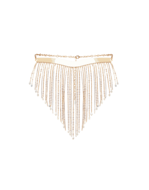 Sianna Chain Bra in Gold | By Agent Provocateur