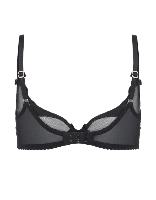 Nearly Me - #540 Molded Cup Pocket Bra, Black (Size: 44A) at