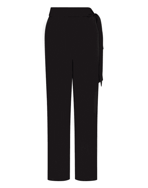 Shape Black Slinky Wide Leg Trousers, Curve