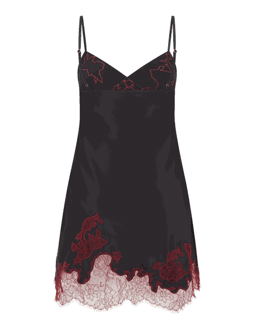 Shop The Woven Slip Dress in Black