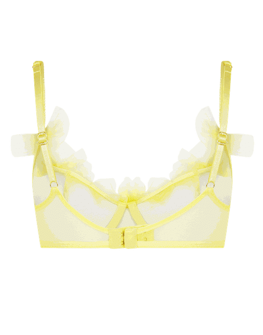 Fawn Plunge Underwired Bra in Yellow