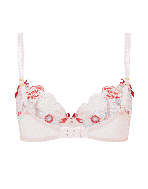 Buy Agent Provocateur Zuri Floral Unlined Balconette Bra - Red Blue Sand At  40% Off