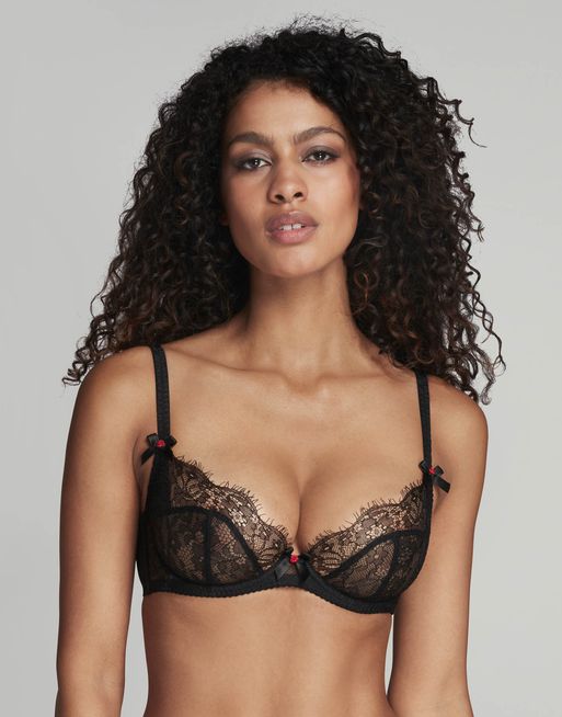 Buy online Black Laced Tube Bra from lingerie for Women by